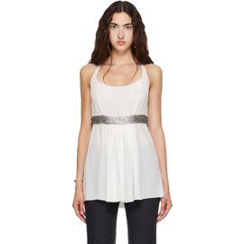 Kanika Agarwal Kanika Agarwal SSENSE Exclusive White Racerback & Band Top