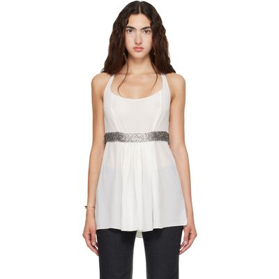 Kanika Agarwal Kanika Agarwal SSENSE Exclusive White Racerback & Band Top