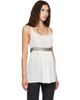 Kanika Agarwal Kanika Agarwal SSENSE Exclusive White Racerback & Band Top - 2