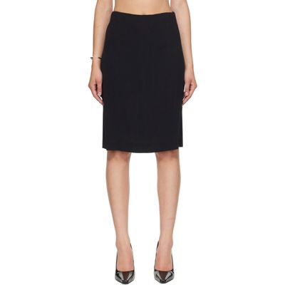 Kanika Agarwal Kanika Agarwal SSESNE Exclusive Black Darted Muslin Colum Midi Skirt