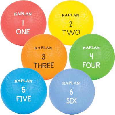Kaplan Early Learning Company Kaplan Early Learning Company Colored Playground Balls - Set of 6