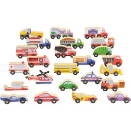 Kaplan Early Learning Company Kaplan Early Learning Company Wooden Transportation Set - 24 Pieces