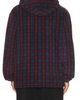 KAPPY DESIGN KAPPY DESIGN Fleece Check Button Hoodie - 2