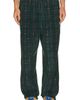 KAPPY DESIGN KAPPY DESIGN Fleece Check String Pants - 1