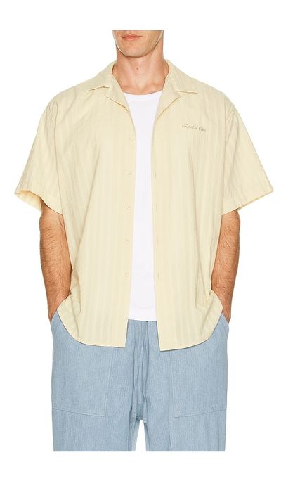 KAPPY DESIGN KAPPY DESIGN Jacquard Open Collar Shirt