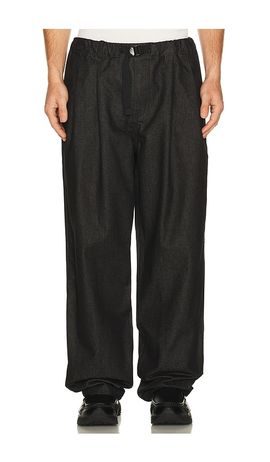 KAPPY DESIGN KAPPY DESIGN Two Tuck Wide Denim Pants