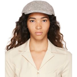 KARA KARA Black Crystal Mesh Flat Cap