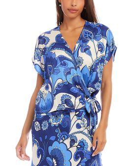 Karen Kane Karen Kane Blouson Wrap Tie Top