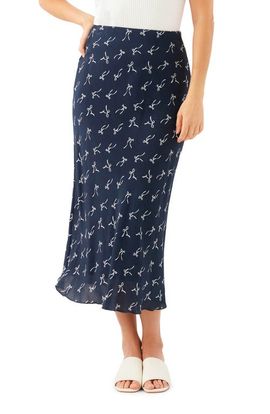 Karen Kane Karen Kane Bow Print Bias Cut Midi Skirt 