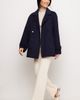 Karen Kane Karen Kane Brushed Wool Blend Peacoat - 5