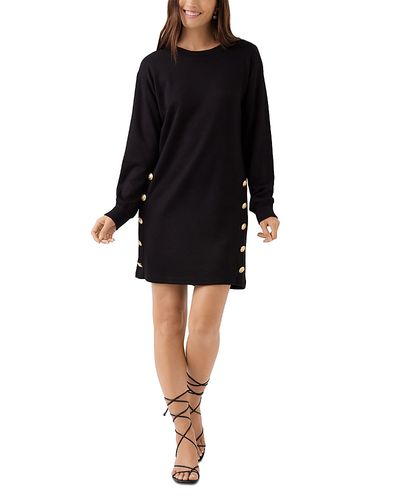 Karen Kane Karen Kane Button Detail Knit Shift Dress