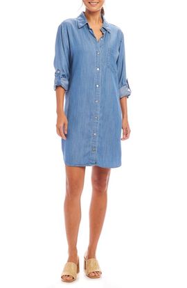 Karen Kane Karen Kane Chambray Shirtdress 
