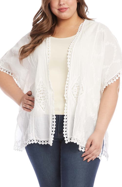 Karen Kane Karen Kane Crochet Detail Wrap