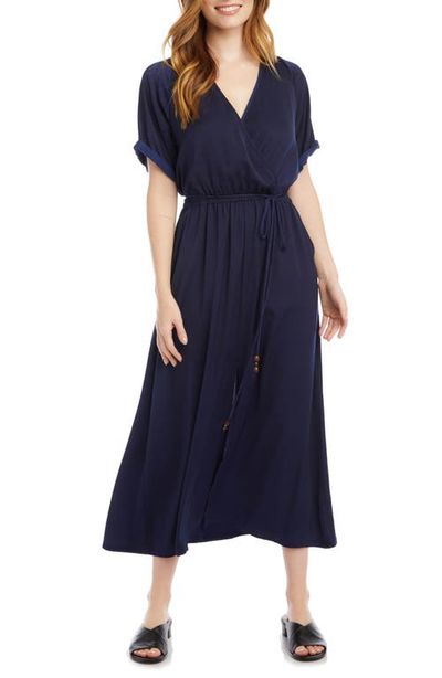 Karen Kane Karen Kane Cuffed Sleeve Midi Dress