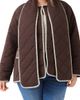 Karen Kane Karen Kane Edge Stitch Quilted Jacket with Scarf - 1