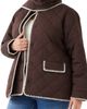 Karen Kane Karen Kane Edge Stitch Quilted Jacket with Scarf - 3