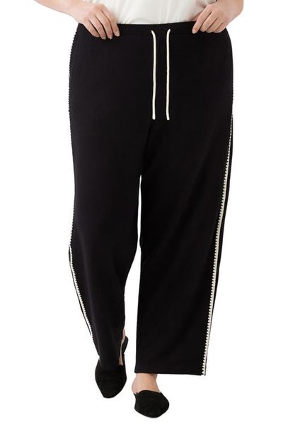 Karen Kane Karen Kane Edge Stitch Wide Leg Sweatpants