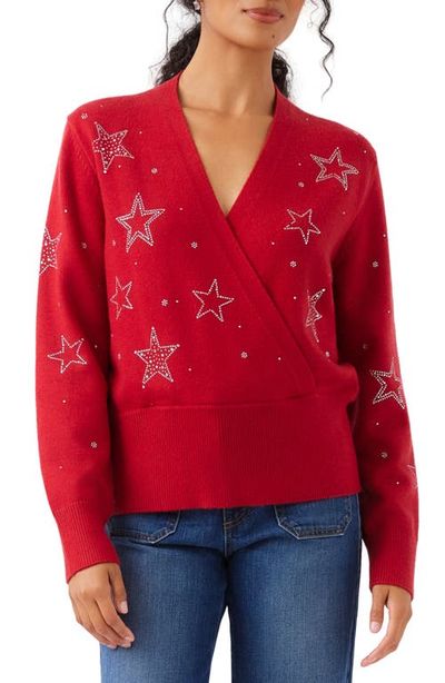Karen Kane Karen Kane Embellished Star Wrap Sweater