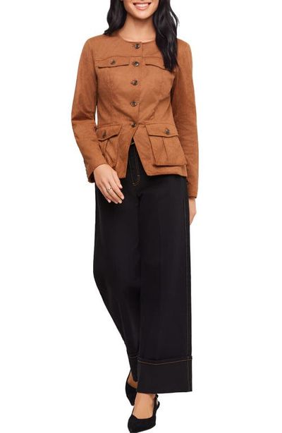 Karen Kane Karen Kane Faux Suede Cargo Jacket