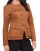 Karen Kane Karen Kane Faux Suede Cargo Jacket - 3