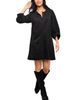 Karen Kane Karen Kane Faux Suede Puff Sleeve Dress - 3