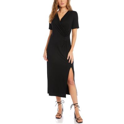 Karen Kane Karen Kane Faux Wrap Jersey Midi Dress