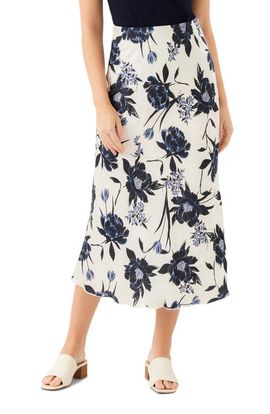 Karen Kane Karen Kane Floral Bias Cut Satin Midi Skirt
