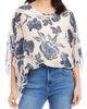 Karen Kane Karen Kane Floral Blouson Scarf Top - 1
