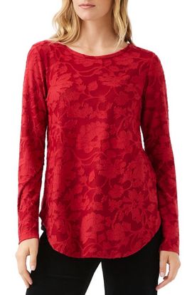 Karen Kane Karen Kane Floral Burnout Top