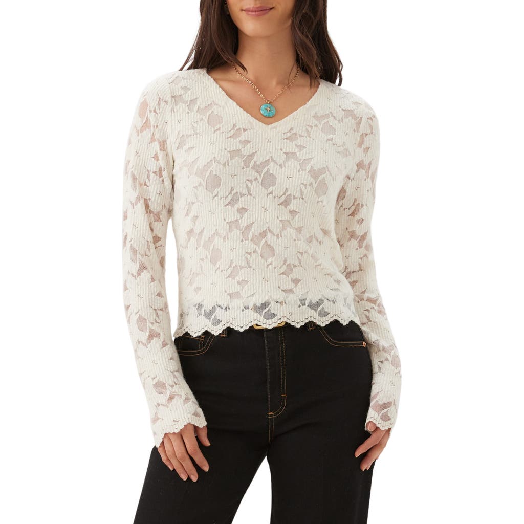 Karen Kane Karen Kane Floral Burnout V-Neck Top