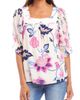 Karen Kane Karen Kane Floral Print Square Neck Top  - 1