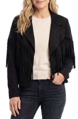 Karen Kane Karen Kane Fringe Long Sleeve Jacket