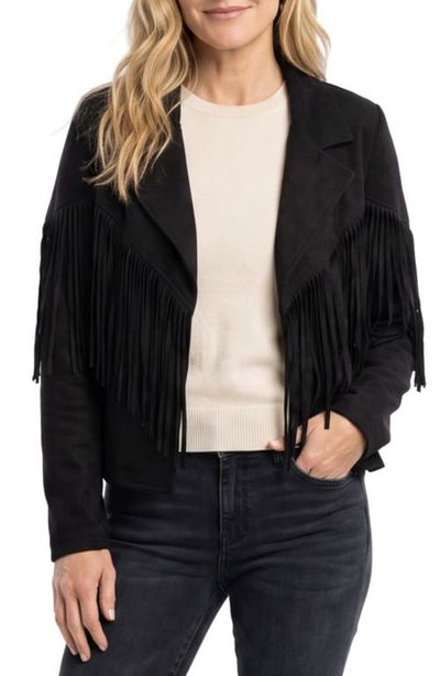 Karen Kane Karen Kane Fringe Long Sleeve Jacket