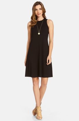 Karen Kane Karen Kane High Neck A-Line Dress