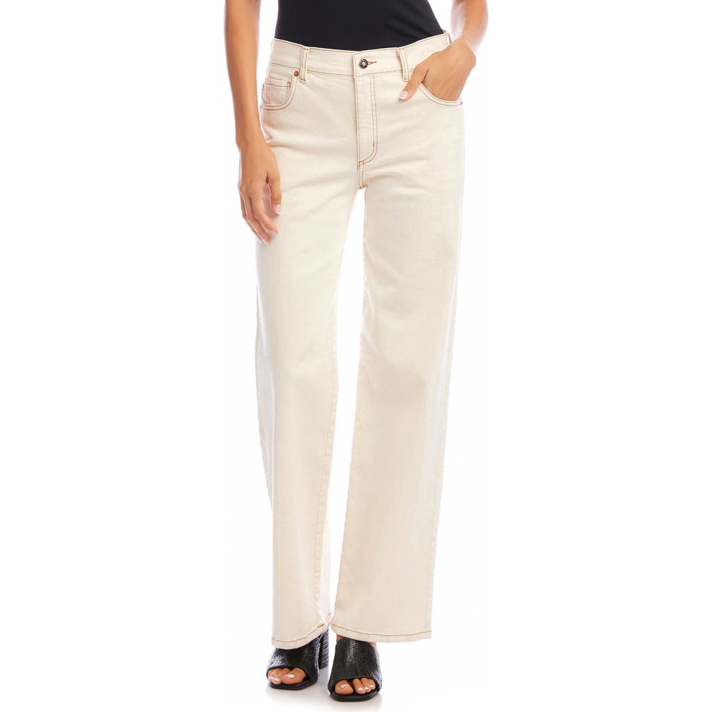 Karen Kane Karen Kane High Waist Wide Leg Jeans