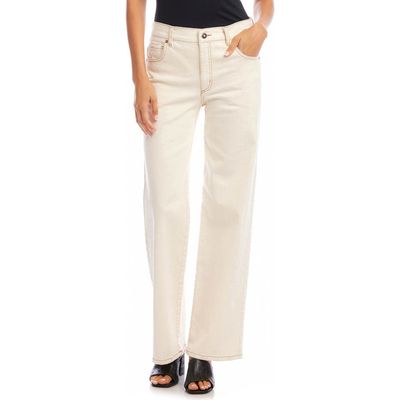 Karen Kane Karen Kane High Waist Wide Leg Jeans