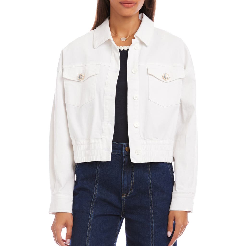 Karen Kane Karen Kane Jewel Button Denim Jean Jacket