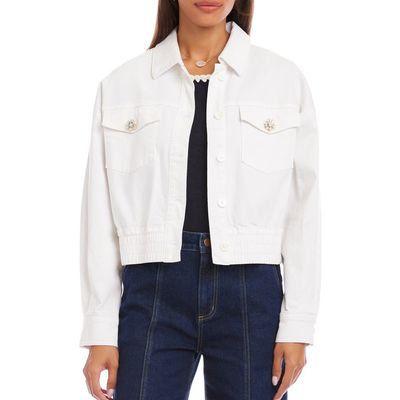 Karen Kane Karen Kane Jewel Button Denim Jean Jacket