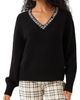Karen Kane Karen Kane Jewel Embellished V-Neck Sweater - 1