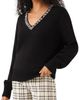 Karen Kane Karen Kane Jewel Embellished V-Neck Sweater - 3