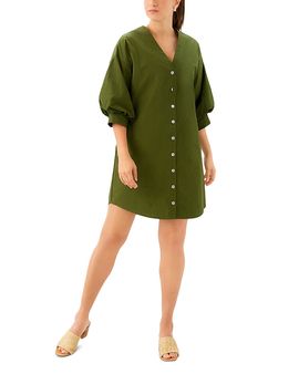 Karen Kane Karen Kane Lantern Sleeve Shirtdress