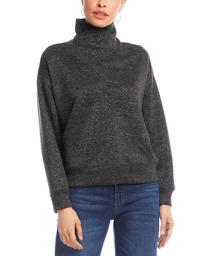 Karen Kane Karen Kane Long Sleeve Faux Wrap Turtleneck Sweater