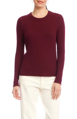 Karen Kane Karen Kane Long Sleeve Rib Top