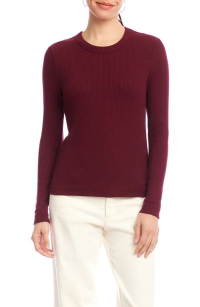 Karen Kane Karen Kane Long Sleeve Rib Top