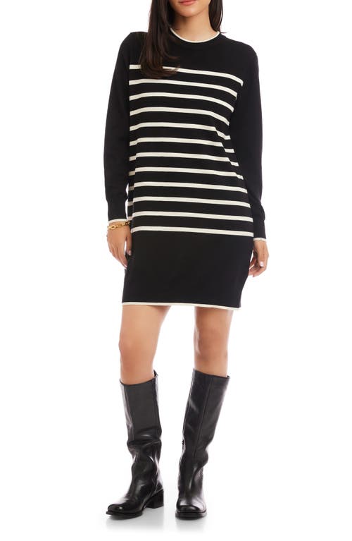 Karen Kane Karen Kane Long Sleeve Stripe Sweater Dress