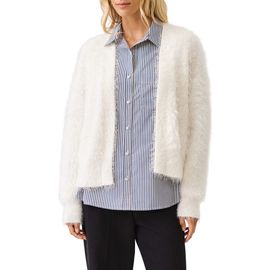 Karen Kane Karen Kane Open Front Fuzzy Knit Cardigan