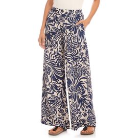 Karen Kane Karen Kane Paisley Print Wide Leg Pants