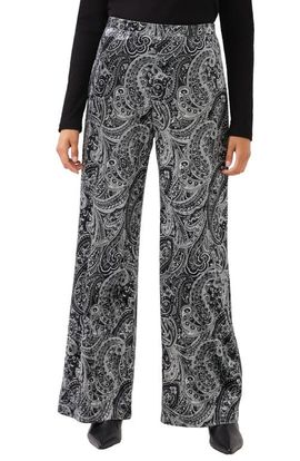 Karen Kane Karen Kane Paisley Wide Leg Velvet Pants