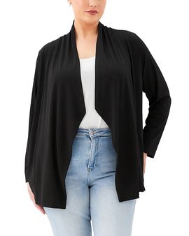 Karen Kane Karen Kane Plus Drape Travel Cardigan