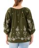 Karen Kane Karen Kane Plus Embroidered Blouson Sleeve Top - 2